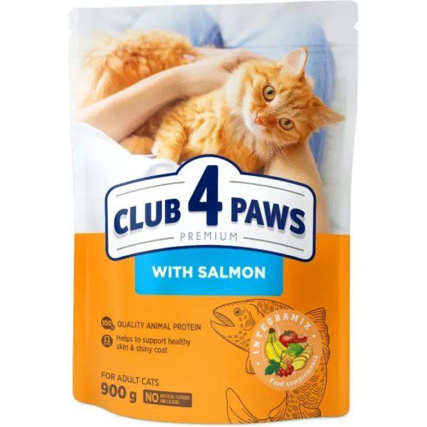 Корм Club 4 Paws для котів 900г Лосось